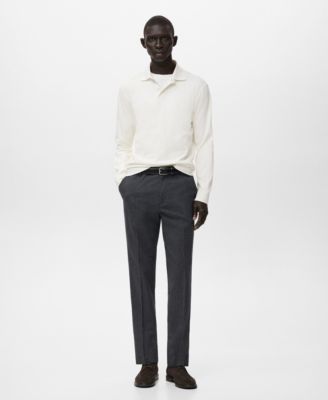 Men's Regular-Fit Knitted Polo Sweater