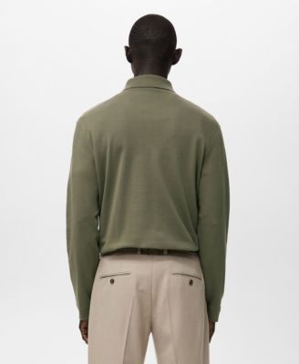 Men's Regular-Fit Knitted Polo Sweater