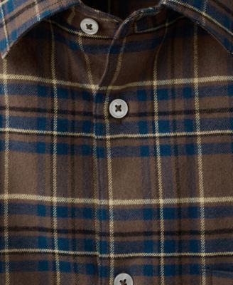 Men's Cotton Flannel Checkered Shirt