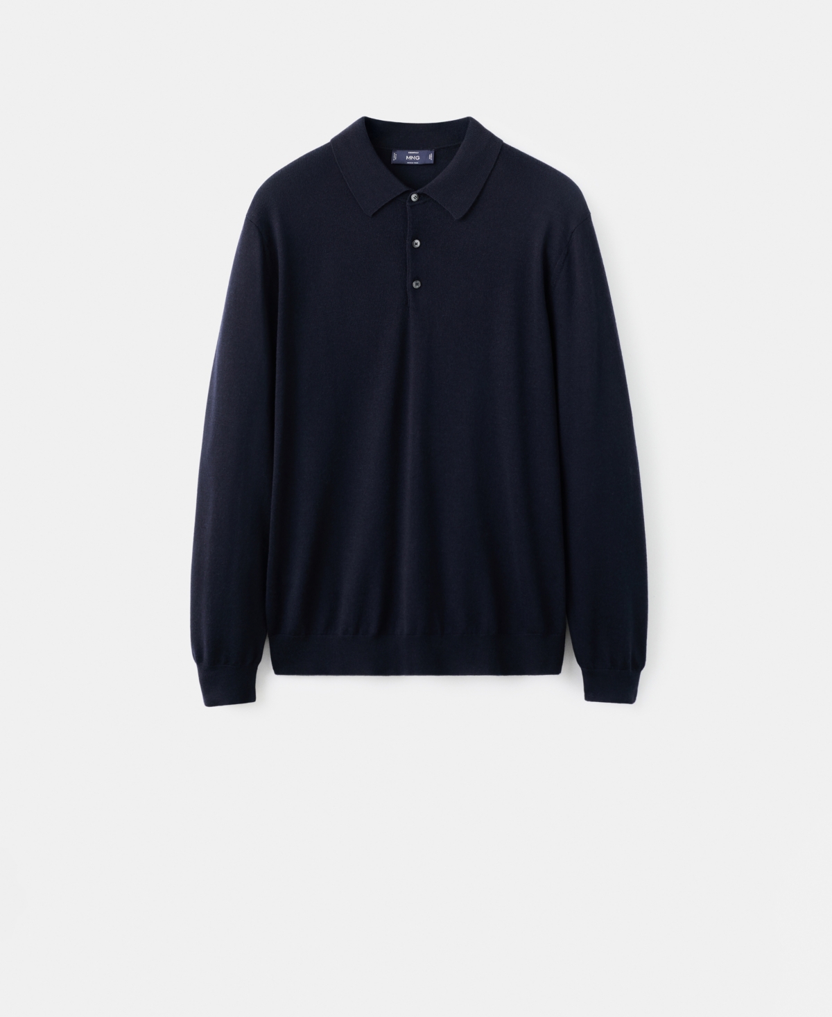 Mango Men's Merino Wool Polo Sweater