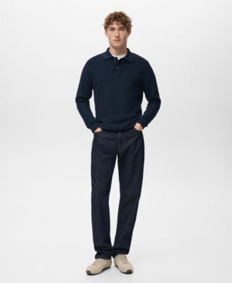 Men's Micro-Structured Cotton Polo Shirt