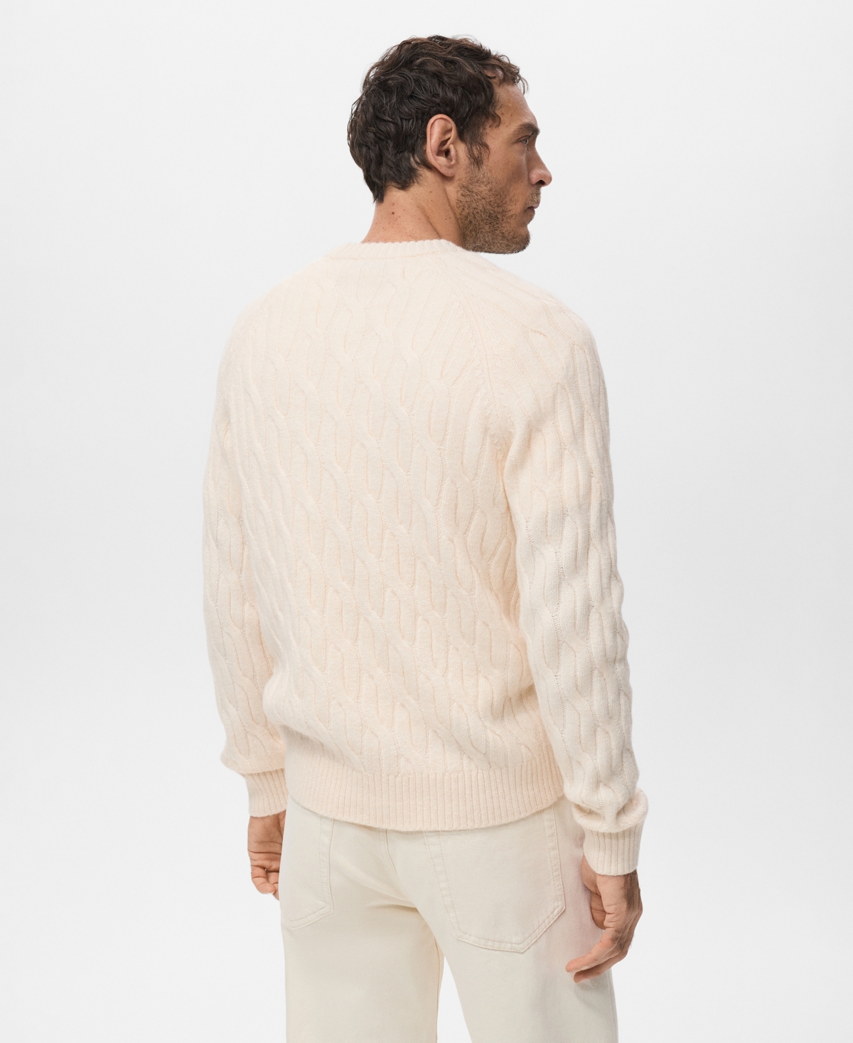 Mango Men's Cable-Knit Sweater
