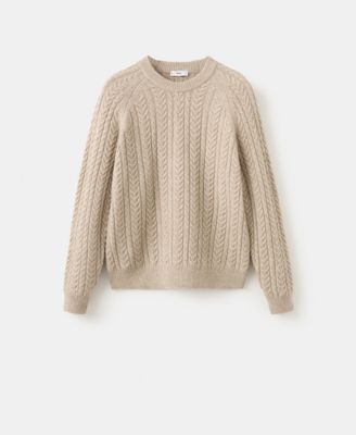 Men's Braided Knitted Sweater