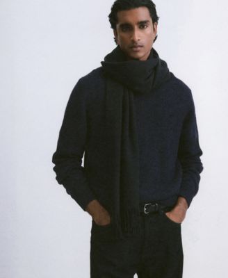 Men's Structured Wool-Blend Knitted Sweater