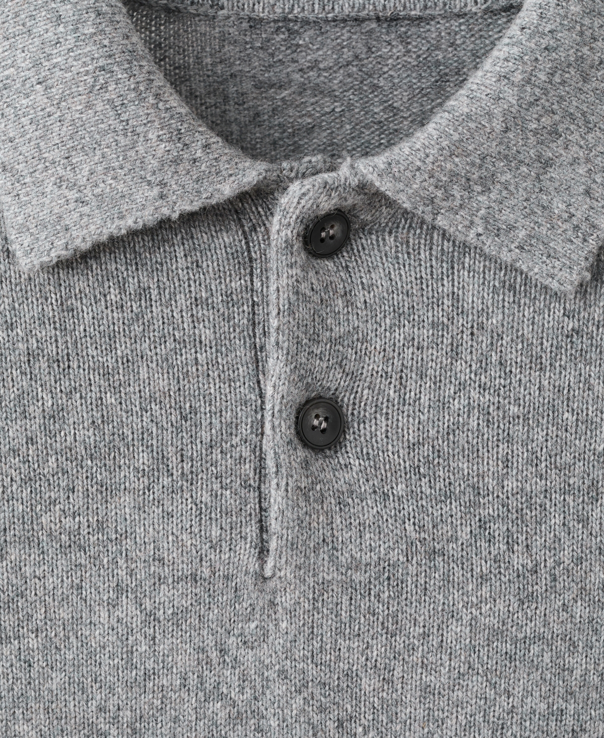 Mango Men's Knitted Wool Blend Polo Sweater