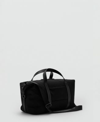 Men's Combined Leather Bowling Handbag