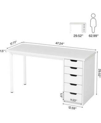 Modern Computer Desk, Simple Style, 47 Inches PC Desk