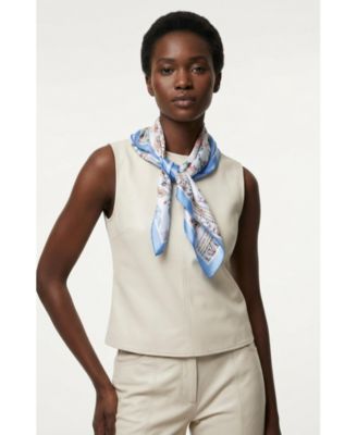 Women's Baroque Blossom Double Sided Silk Scarf