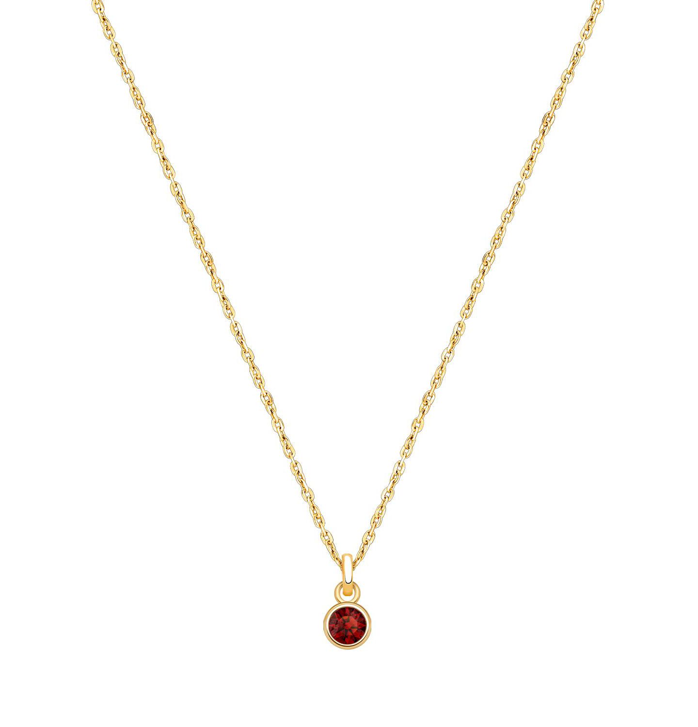 Детское колье Tiny Blessings 14K Gold Crystal Birthstone, цвет: January — фото 1