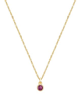 Tiny Blessings Childrens 14K Gold Birthstone Girls 12-14 Necklace - February 390$