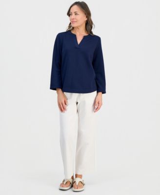 Petite Lux Soft Bracelet-Sleeve Fleece Top