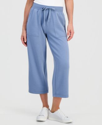 Petite Lux Soft Cropped Wide-Leg Pants