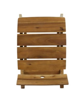 Acacia Wood Bar Stools (Set of 2) - Outdoor/Indoor