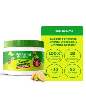 Sweet Greens Superfood Powder, Tropical Lime, 25 Servings