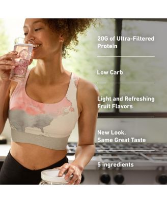 Clear Low Carb 100% Whey Protein Isolate Powder, Tropical Punch, 20g Protein, About 16 Servings