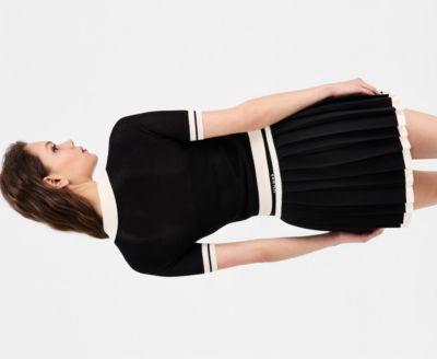 Women's Gabry Cropped Collared Polo Sweater