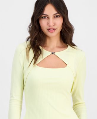 Women's Wren Cutout Long-Sleeve Knit Top 