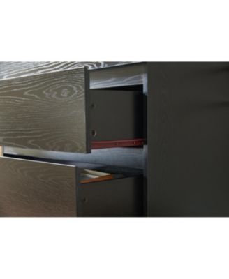 Black 4-Drawer Modern Dresser