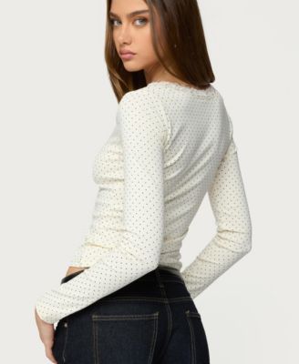 Women's Morah Lacey Polka Dot Top