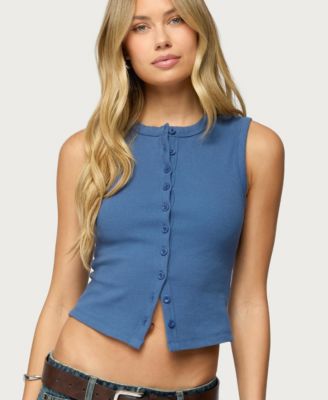 Women's Basel Button Up Tank Top