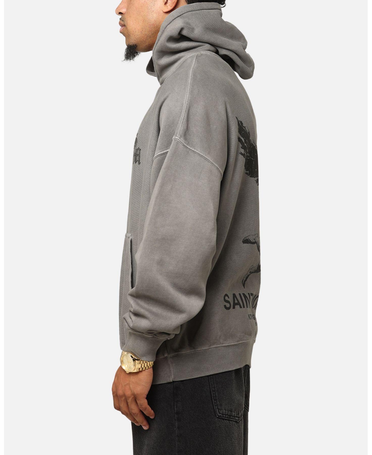 Saint Morta Men's Nothing Is Forever Boxy Hoodie Washed