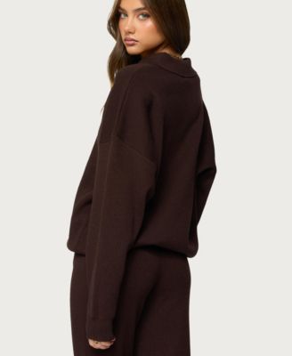 Women's Lorie Oversized Knit Polo Sweater