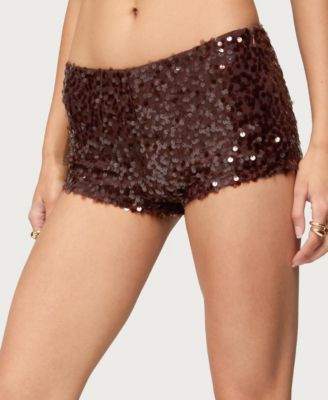 Women's Stajey Sequin Micro Shorts