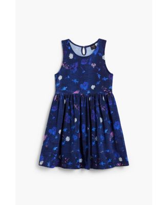 Girls Girls's Short flared floral dress