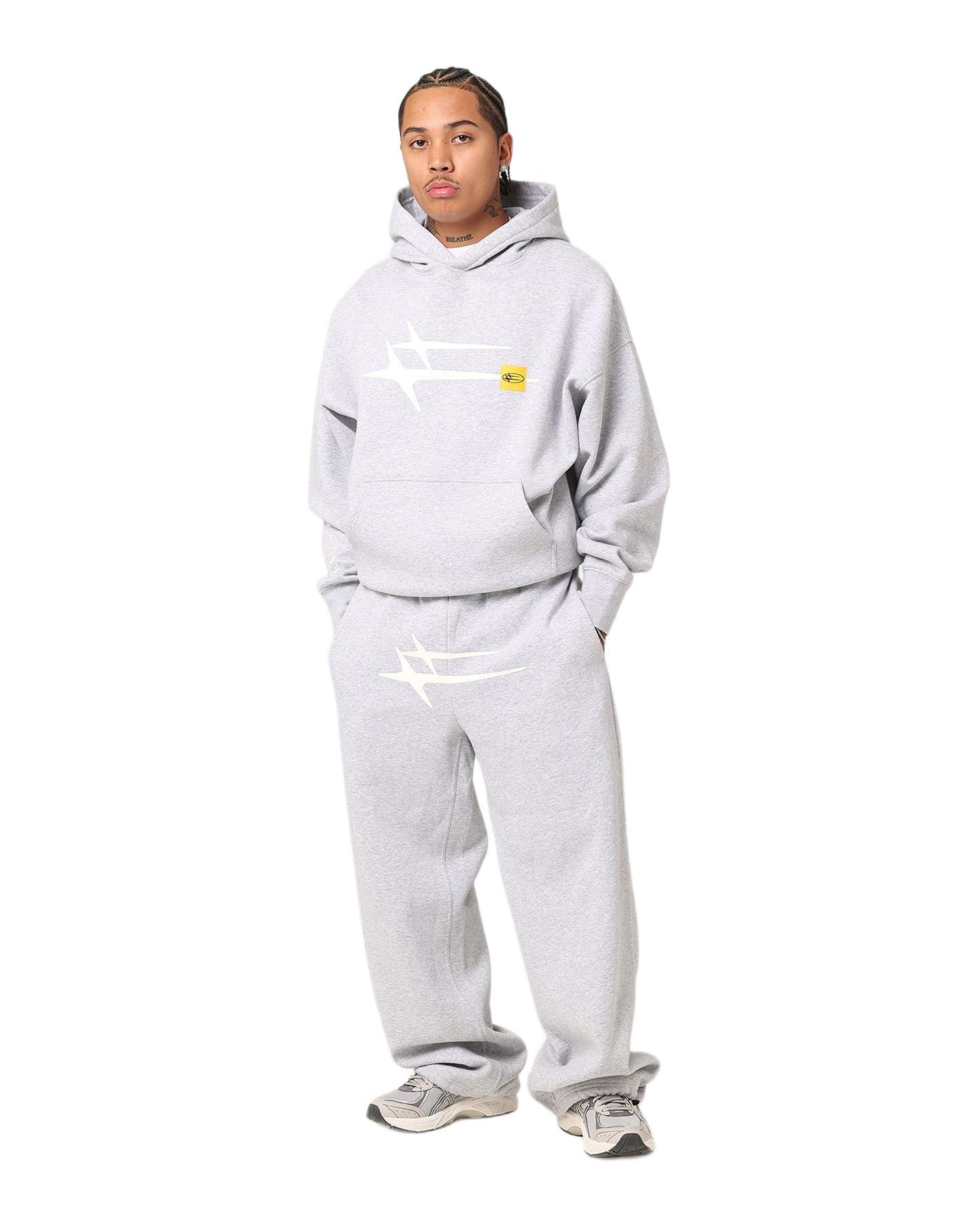 Мужское худи Loiter Big & Tall Hybrid Premium Grey Marle — фото 2
