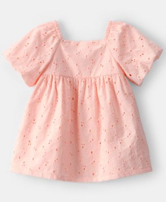 Baby Girls' Eyelet Short-Sleeve Dress