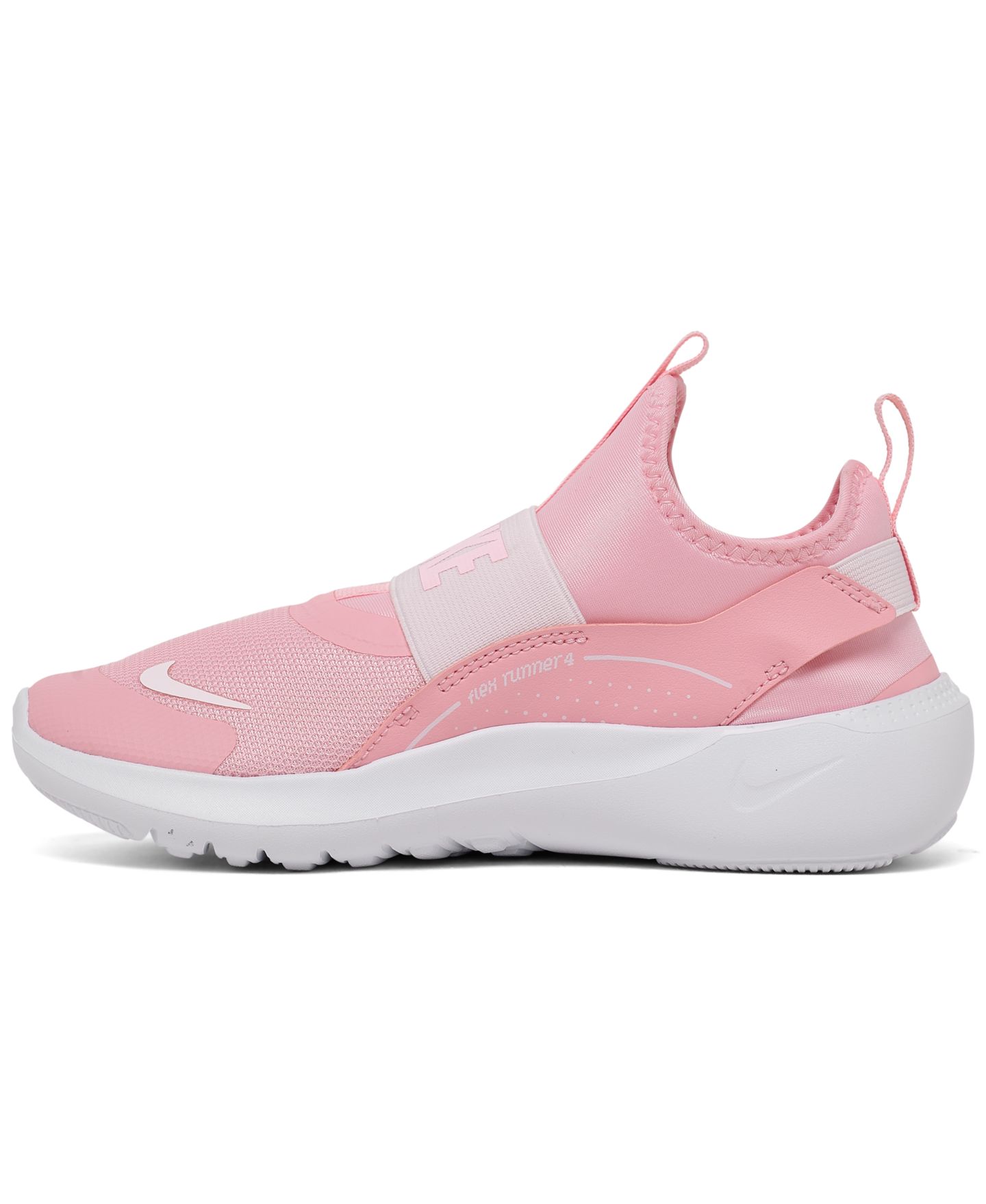 Детские беговые кроссовки-слипоны Nike Flex Runner 4, цвет: Розовый — фото 3