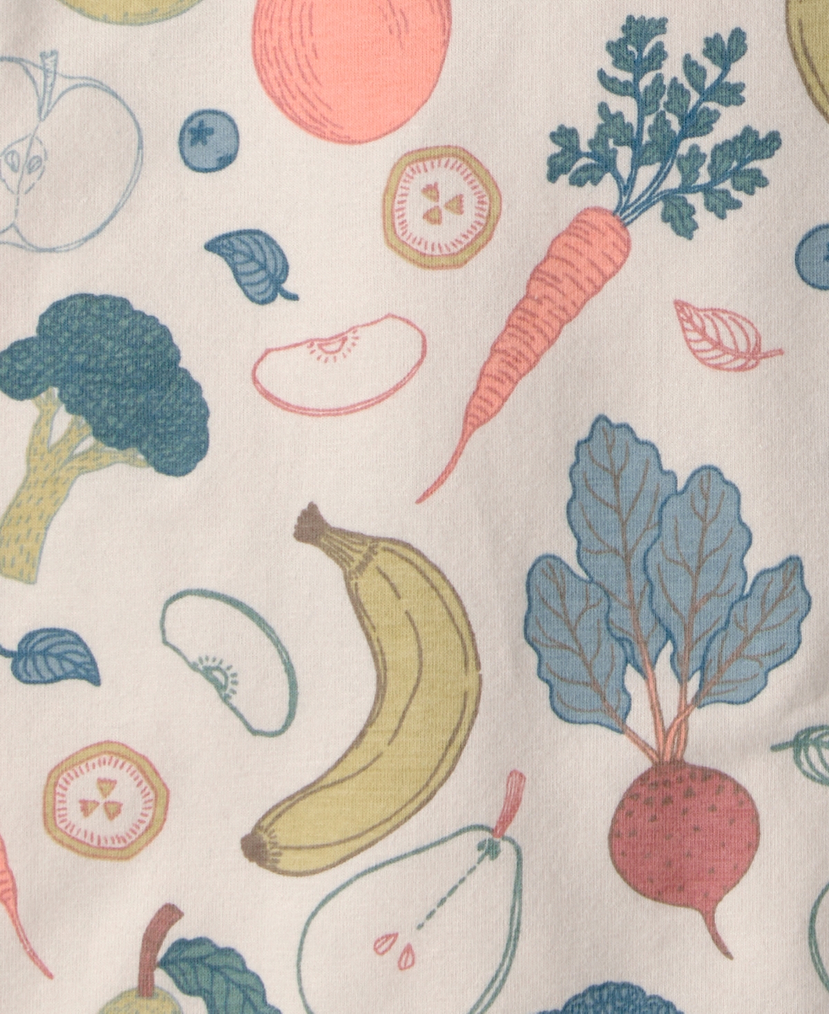 Little Planet by Carters Baby Boys' Veggie Fruit Rompers, 2-Pack