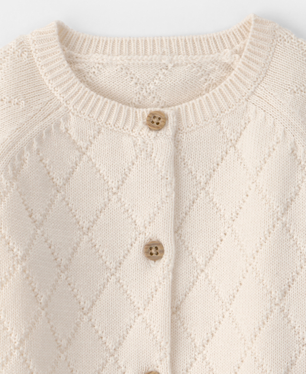 Carter's Baby Girls' Round Neck Front-Button Cardigan
