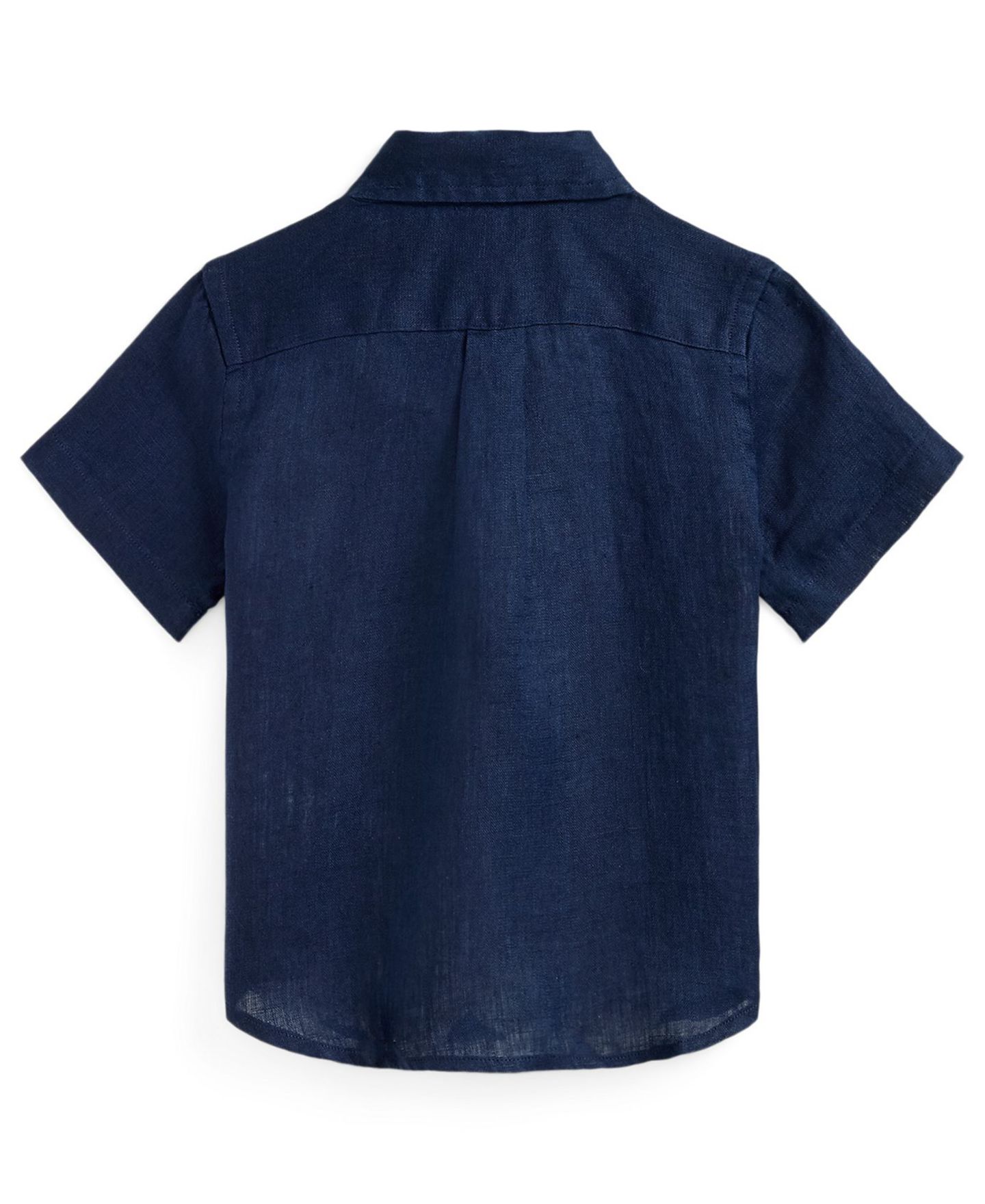 Рубашка Polo Ralph Lauren Button-Down Short-Sleeve Shirt для мальчиков-малышей, цвет: Тёмно-синий — фото 3