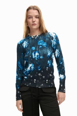 Women's Fine Floral Sweater