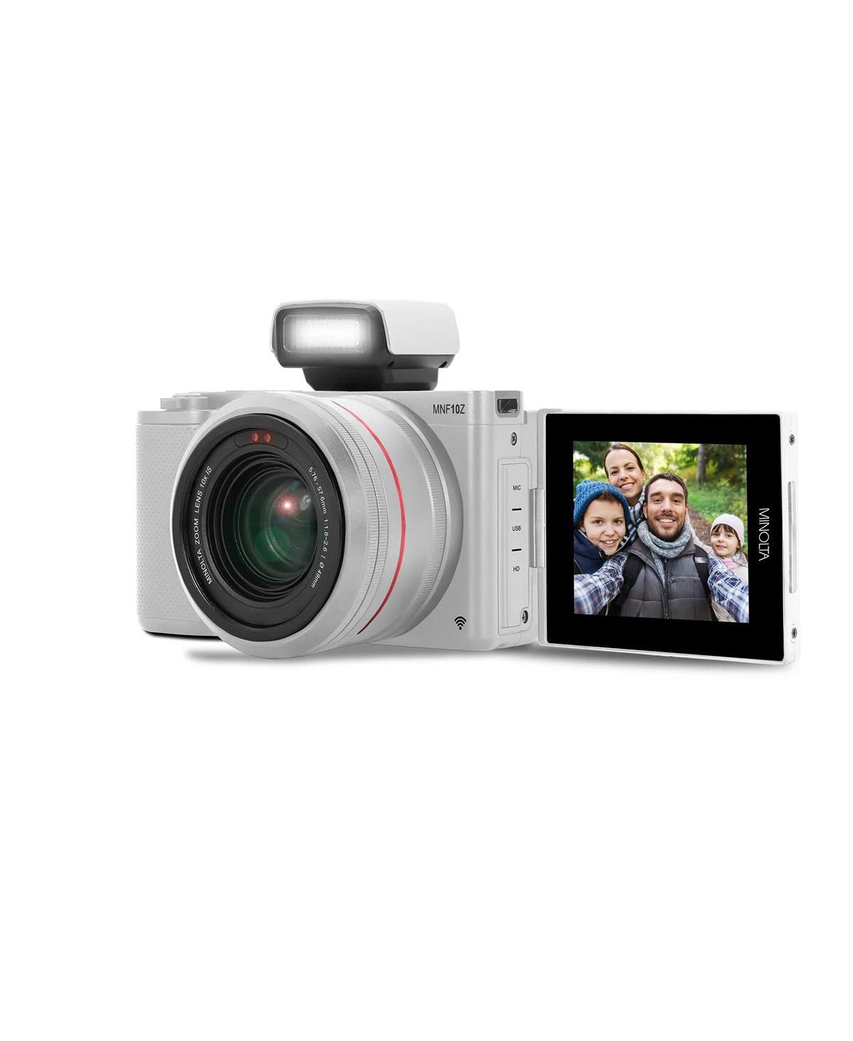 Minolta MNF10Z 72 Mp / 5K Ultra Hd Camera w/10x Optical Zoom Kit (Silver)