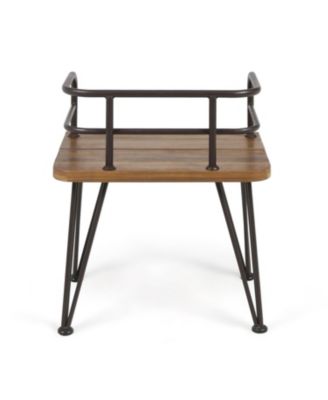 Rustic Acacia Wood Patio Chair Set (Set of 2)