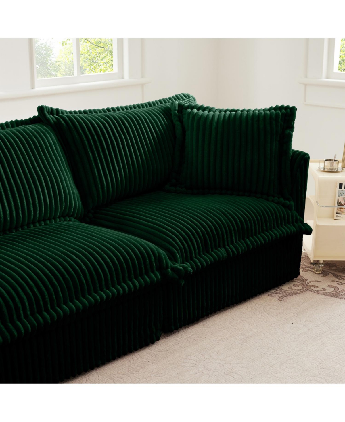 Streamdale Furniture Koala Armless Sofa - Green