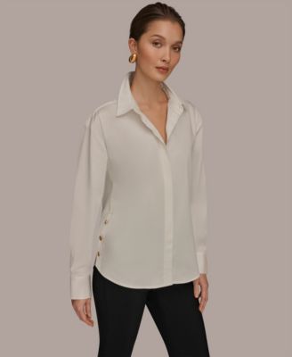 Women's Long-Sleeve Button-Up Shirt