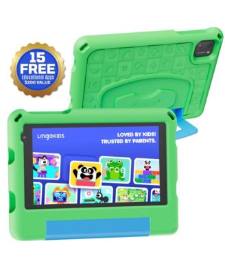 7" A7 Educational Kids Tablet with Epic! and Lingokids 32GB with Parental Controls & Kid-Proof Case