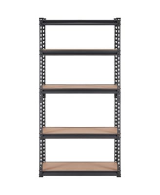 5-Tier Storage Shelving Unit, Adjustable, 2000-Lb Capacity, 30"L x 12"W x 60"H, Heavy-Duty Utility Rack