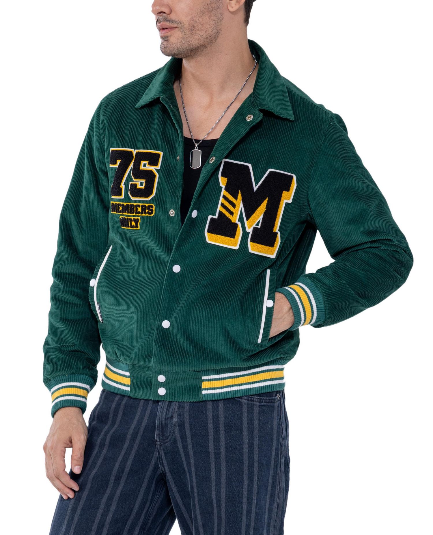 Men's Corduroy Varsity Jacket