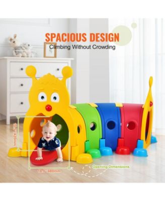 Caterpillar Crawl Tunnel for Kids, Indoor Outdoor Play Toy
