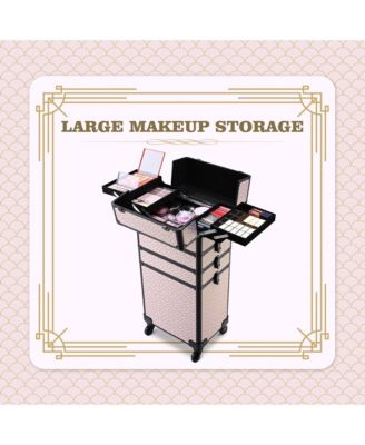 Cosmetology Case on Wheels 4in1 Professional Makeup Art Deco Tyrian