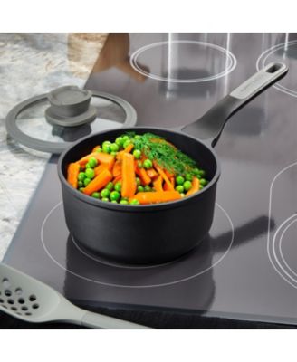 Leo Stone+ Nonstick Ceramic 7" Sauce Pan with Lid Recycled, 2.1qt