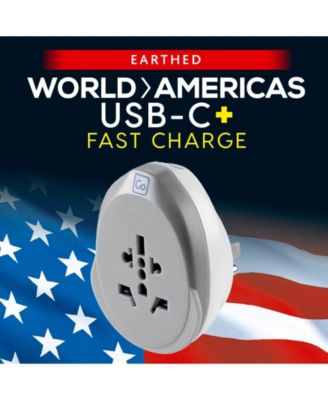 World USA USB-C 25W Travel Adaptor
