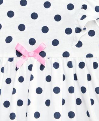 Baby Girls' Dot-Print Sunsuit