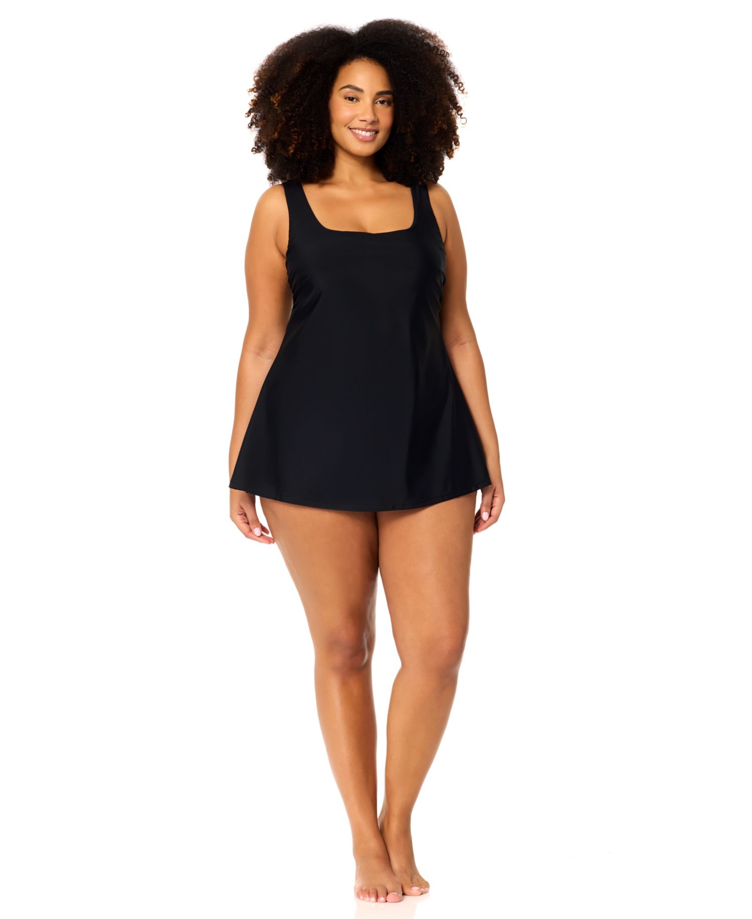 Plus Size Trendy Underwire Swim Dress