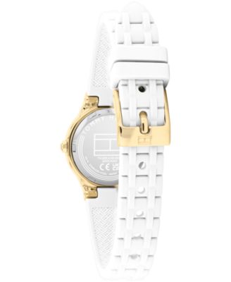 Women's Quartz White Silicone Strap Watch, 25mm