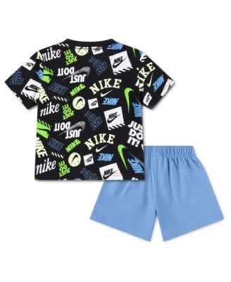 Boys' Toddler 2T-4T In The Zone Printed Crewneck T-Shirt and Shorts, 2-Piece Set